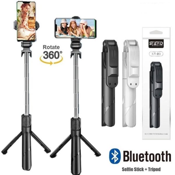 XT02 Selfie Stick Tripod with Bluetooth Remote. (Pcode-dp)